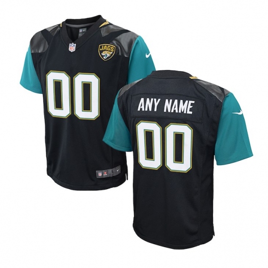 Preschool Jacksonville Jaguars Nike Black Customized Game Jersey - Ujersey