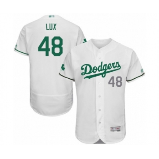 Men's Los Angeles Dodgers #48 Gavin Lux White Celtic Flexbase Authentic Collection Baseball Player Jersey - Ujersey