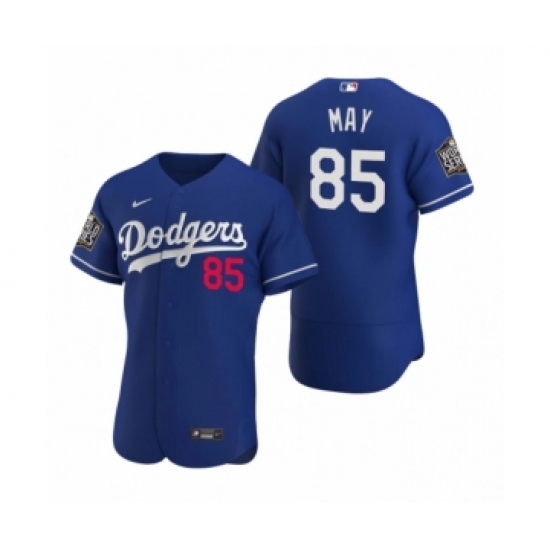 Men's Los Angeles Dodgers #85 Dodgers Dustin May Nike Royal 2020 World Series Authentic Jersey - Ujersey