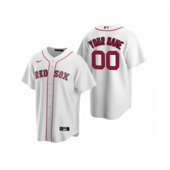 Boston Red Sox Custom Nike White Replica Home Jersey - Ujersey