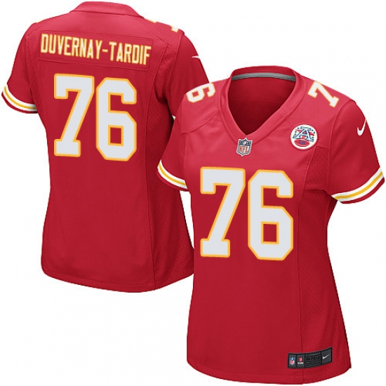 Women's Nike Kansas City Chiefs #76 Laurent Duvernay-Tardif Game Red Team Color NFL Jersey - Ujersey