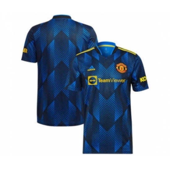 Men's Manchester United Blue Soccer Club Jersey