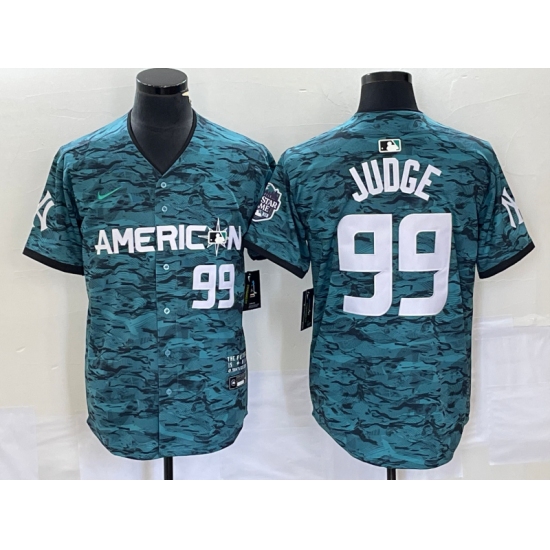 Men's New York Yankees #99 Aaron Judge Nike Teal 2023 MLB All-Star Game Limited Player Jersey - Ujersey