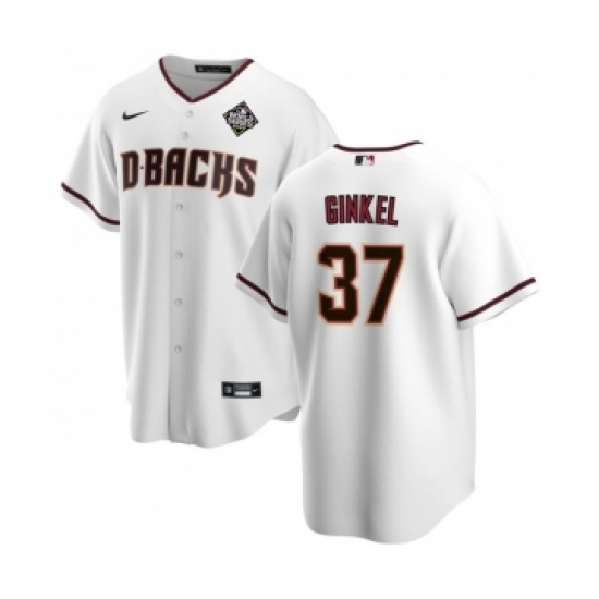Men's Arizona Diamondbacks #37 Kevin Ginkel White 2023 World Series Cool Base Stitched Baseball Jersey - Ujersey