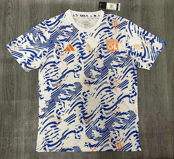 Olympique Lyonnais Football Jersey Pre-Match Custom Shirt 2024/25 - SUjersey01