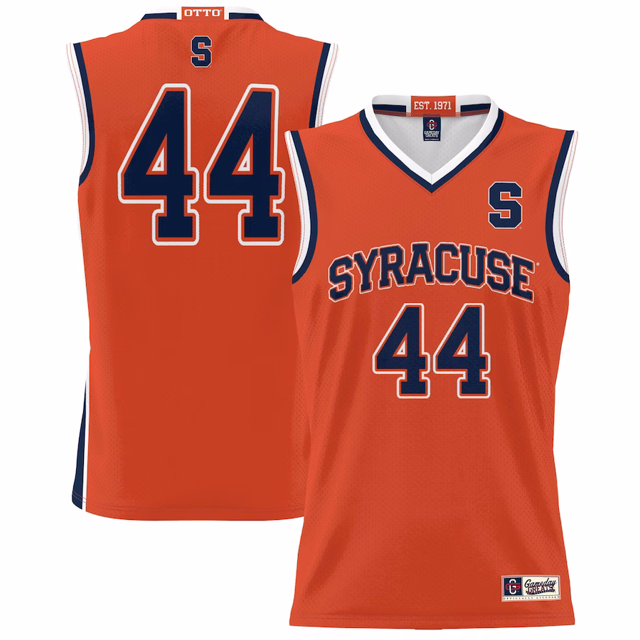 #44 Syracuse Orange GameDay Greats Unisex Lightweight Basketball Jersey - Orange - SUjersey01