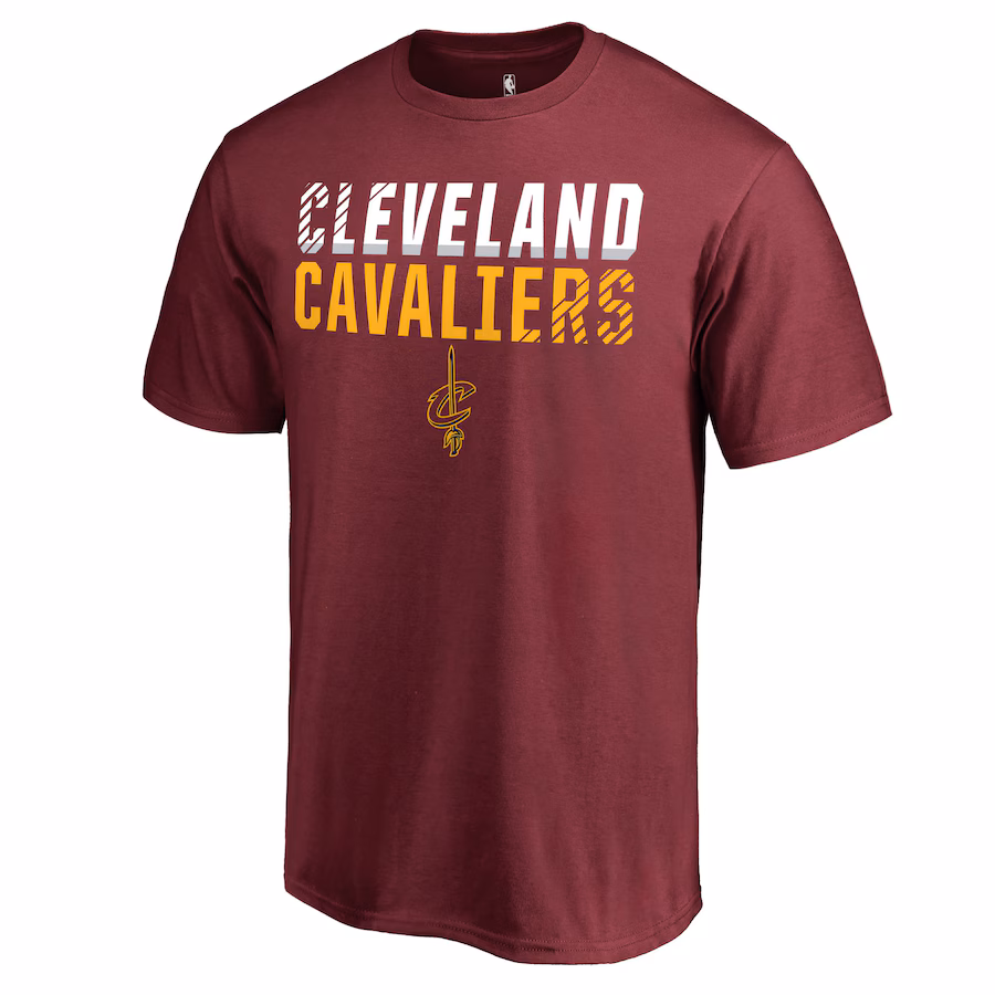 Men's Cleveland Cavaliers Wine Fade Out T-Shirt - SUjersey01