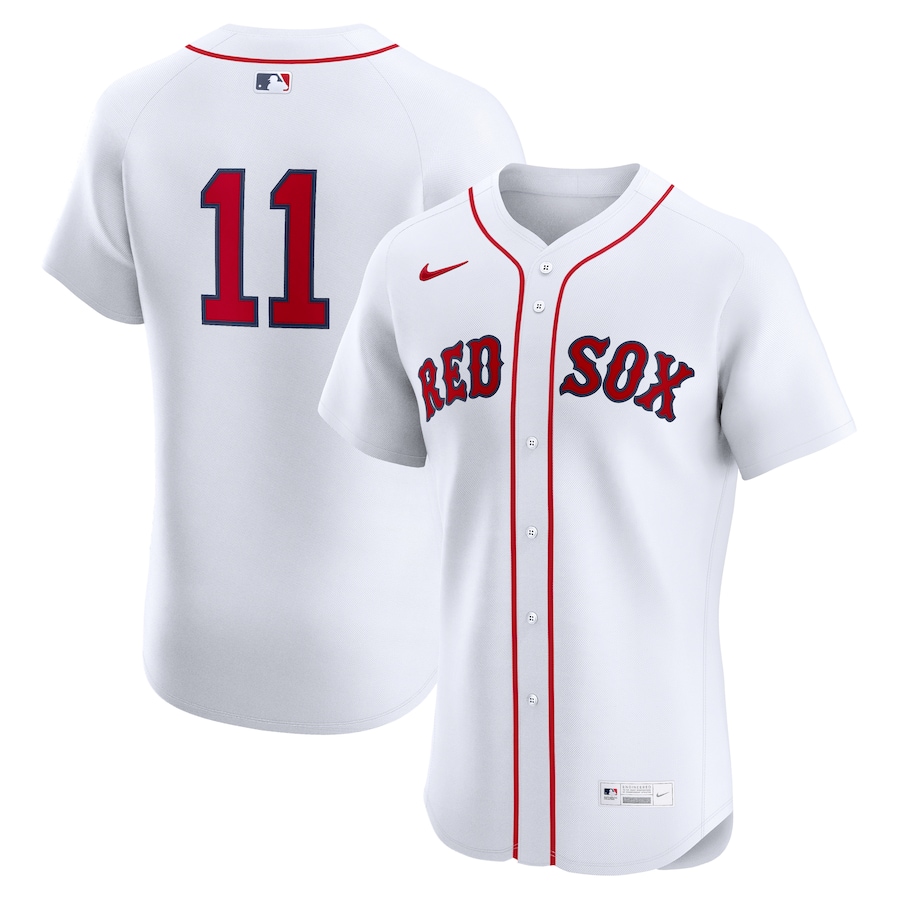 Men's Boston Red Sox Rafael Devers Nike White Home Elite Jersey - SUjersey01