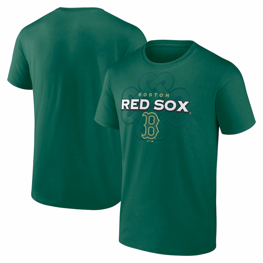 Men's Boston Red Sox Fanatics Kelly Green Celtic Luck T-Shirt - SUjersey01