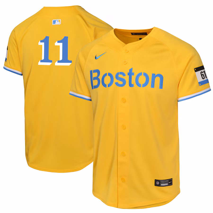 Youth Boston Red Sox Rafael Devers Nike Gold City Connect Limited Player Jersey - SUjersey01