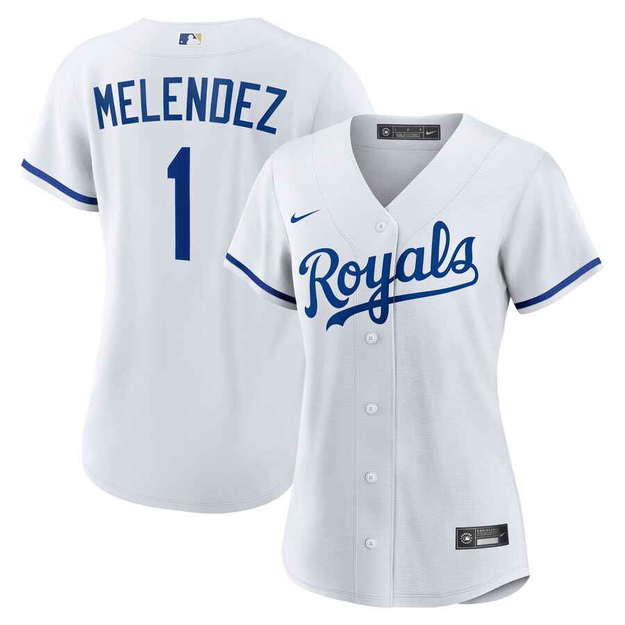 Women's Kansas City Royals MJ Melendez Nike White Home Replica Jersey - SUjersey01