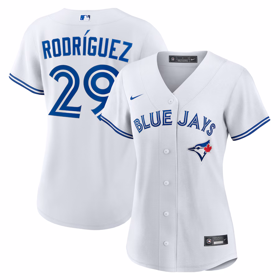 Women's Toronto Blue Jays Yariel Rodriguez Nike White Home Replica Jersey - SUjersey01