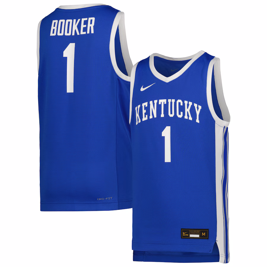 Youth Nike #1 Royal Kentucky Wildcats Icon Replica Basketball Jersey - SUjersey01