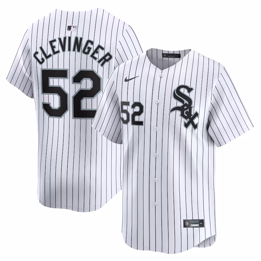 Men's Chicago White Sox Mike Clevinger Nike White Home Limited Player Jersey - SUjersey01