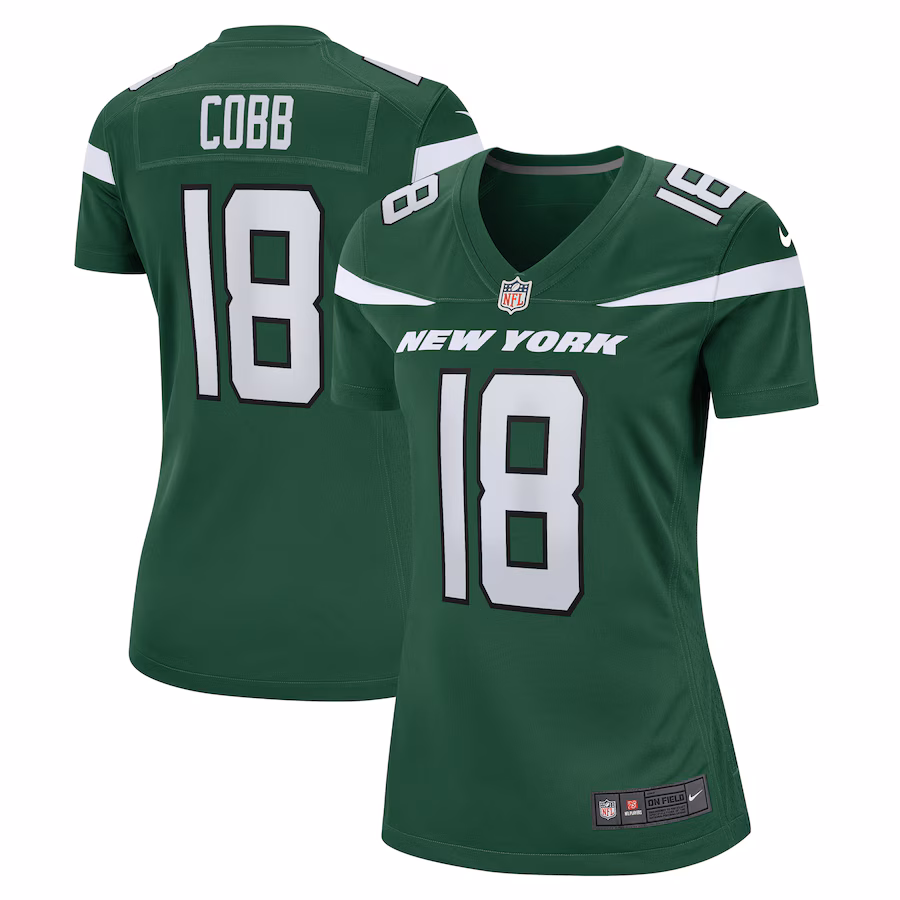 Women's New York Jets Randall Cobb Nike Gotham Green  Game Jersey - SUjersey01