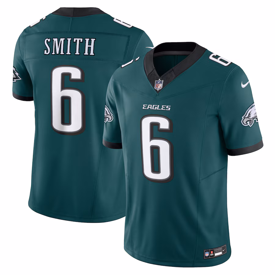 Men's Philadelphia Eagles DeVonta Smith Nike Midnight Green Vapor F.U.S.E. Limited Jersey - SUjersey01