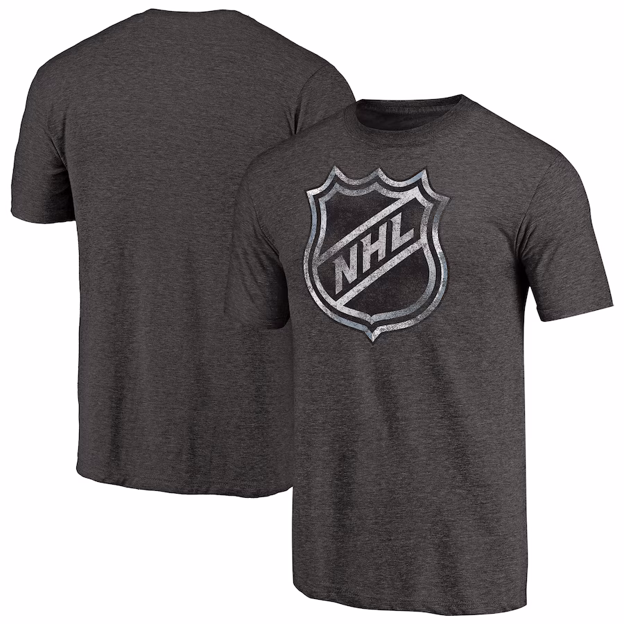 Men's NHL Black Team Distressed Tri-Blend T-Shirt - SUjersey01
