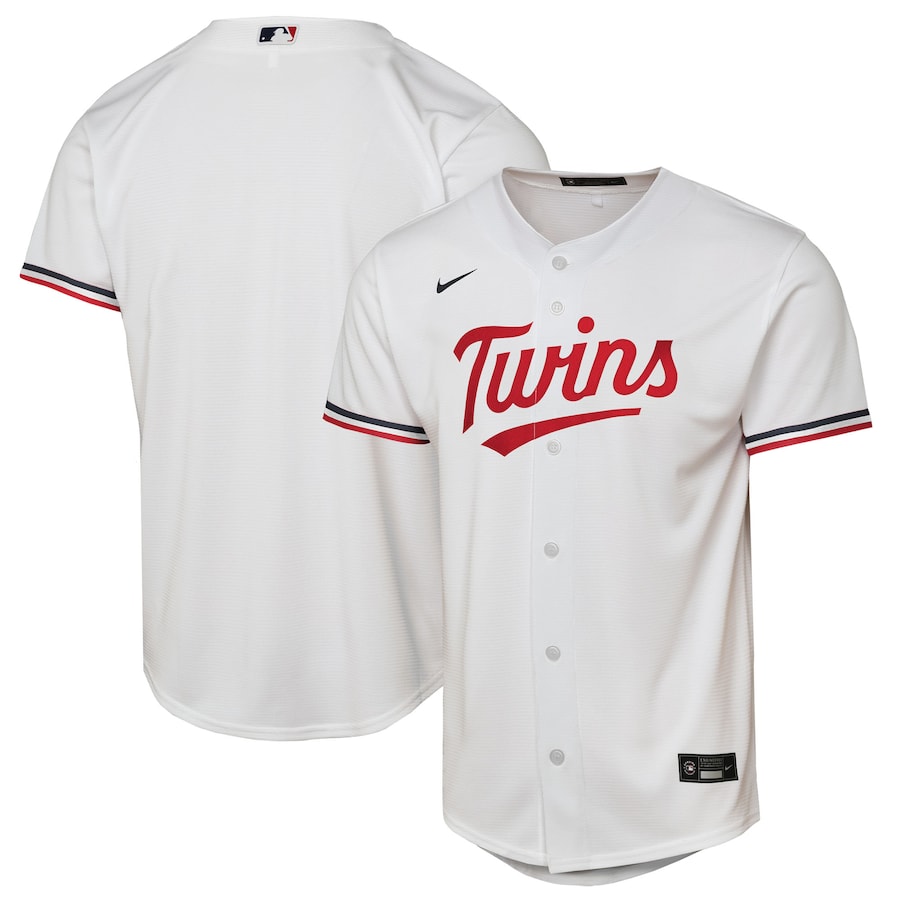 Youth Minnesota Twins Nike White Home Replica Jersey - SUjersey01