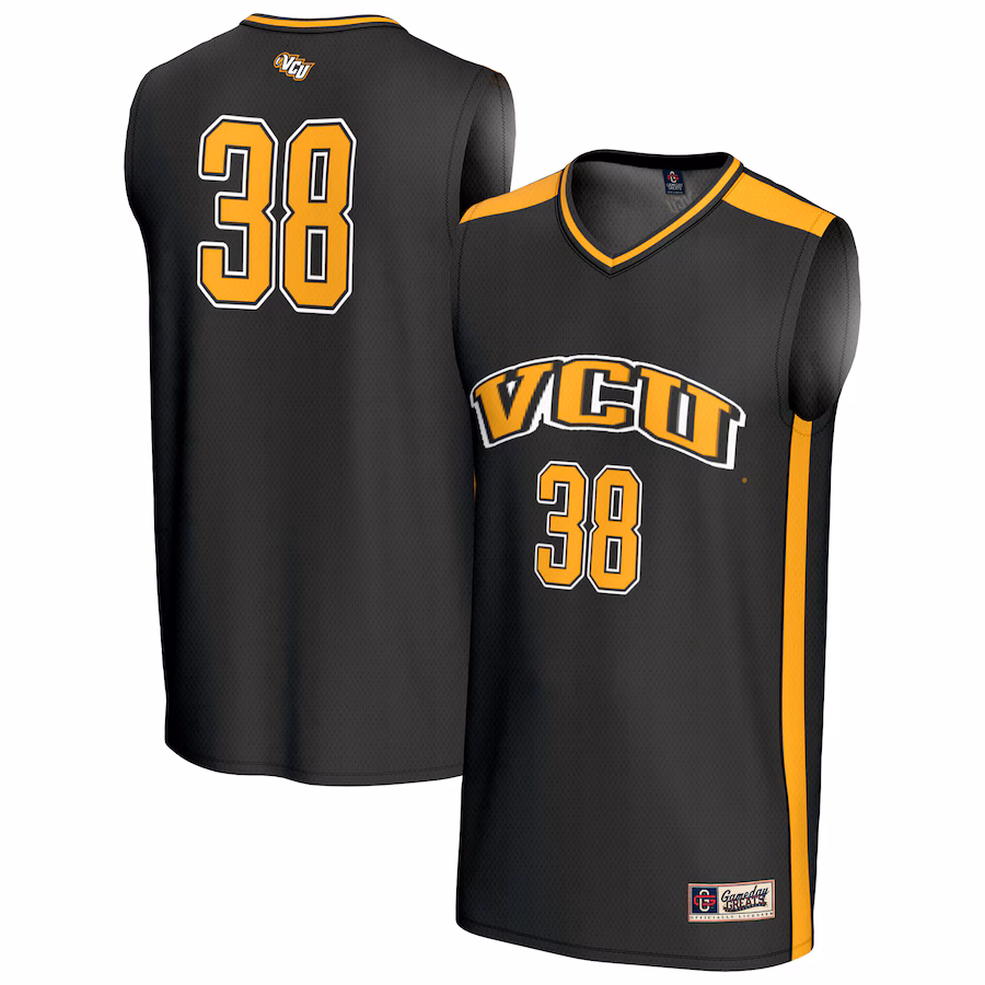 Youth GameDay Greats #38 Black VCU Rams Lightweight Basketball Fashion Jersey - SUjersey01