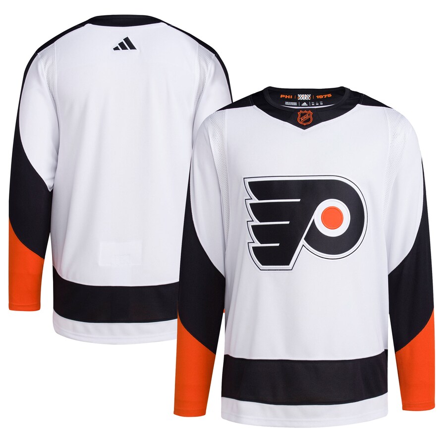 Men's Philadelphia Flyers adidas White Reverse Retro 2.0 Authentic Blank Jersey - SUjersey01
