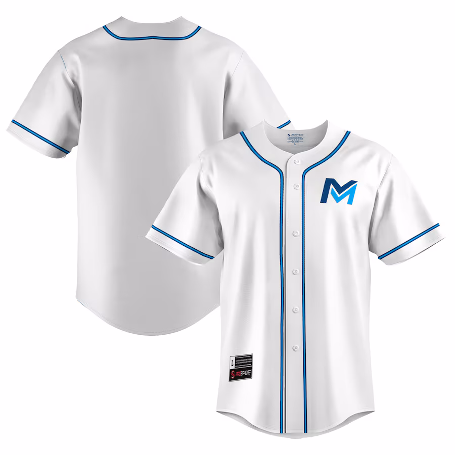 Men's GameDay Greats White Mid Michigan College Lightweight Baseball Jersey - SUjersey01