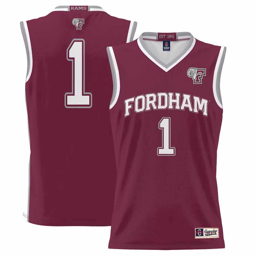 #1 Fordham Rams GameDay Greats Youth Lightweight Basketball Jersey - Maroon - SUjersey01