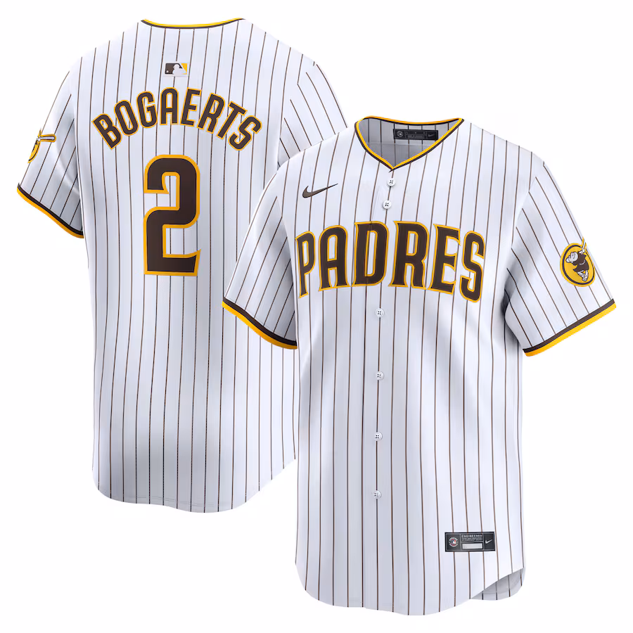 Men's San Diego Padres Xander Bogaerts Nike White Home Limited Player Jersey - SUjersey01