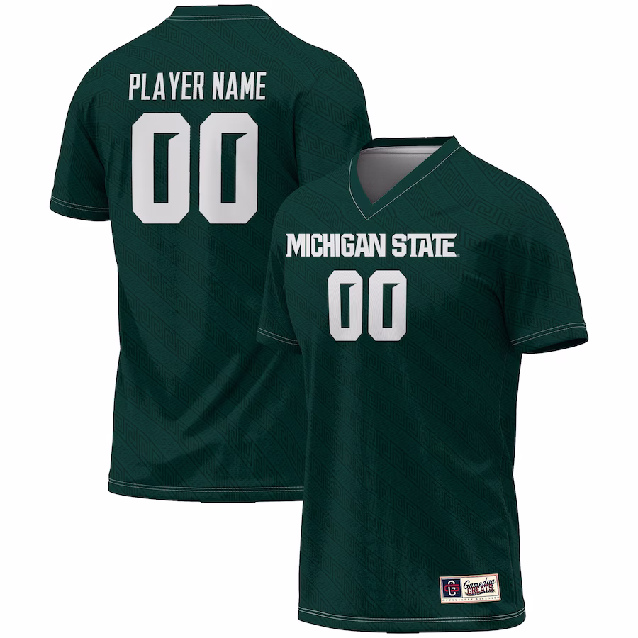 Michigan State Spartans GameDay Greats Youth Lightweight NIL Pick-A-Player Women's Soccer Jersey - Green - SUjersey01