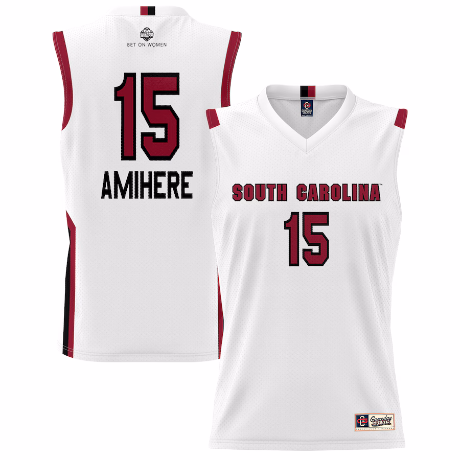 Unisex GameDay Greats Laeticia Amihere White South Carolina Gamecocks Lightweight Basketball Alumni Jersey - SUjersey01