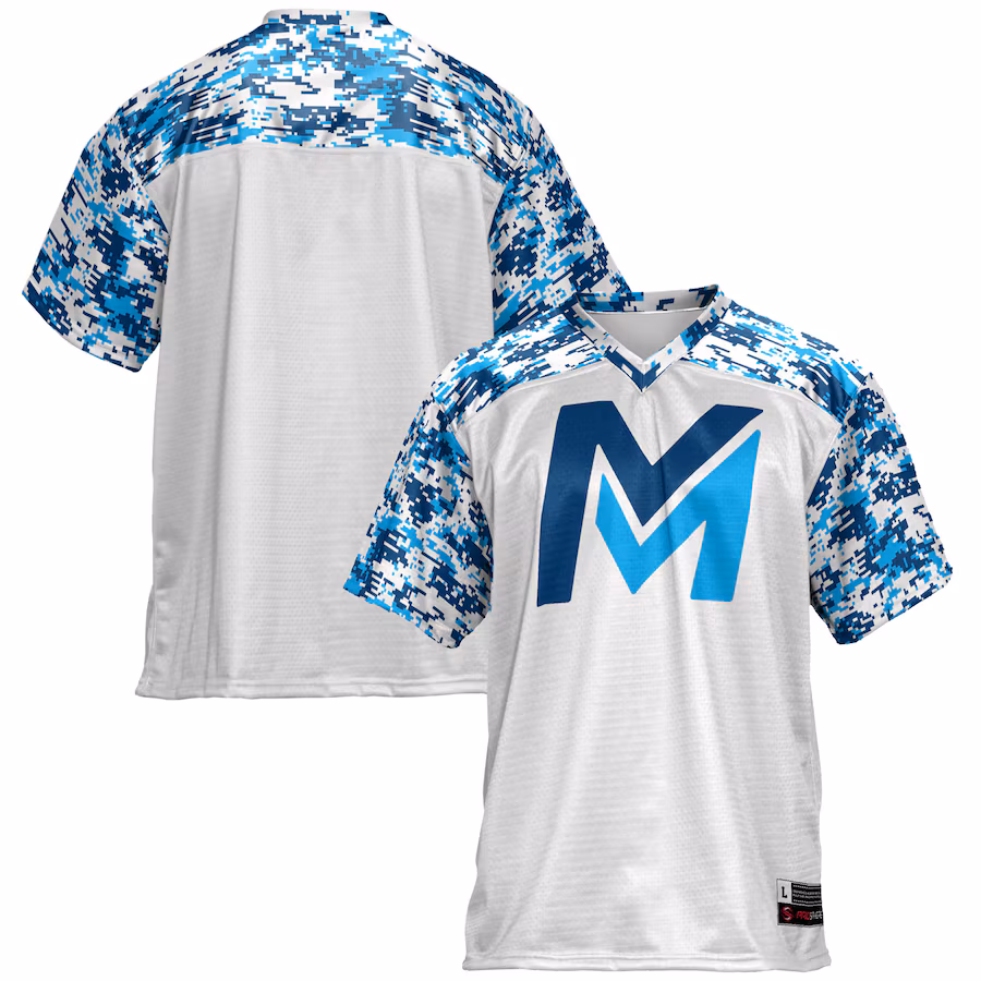 Youth GameDay Greats  White Mid Michigan College  Football Jersey - SUjersey01