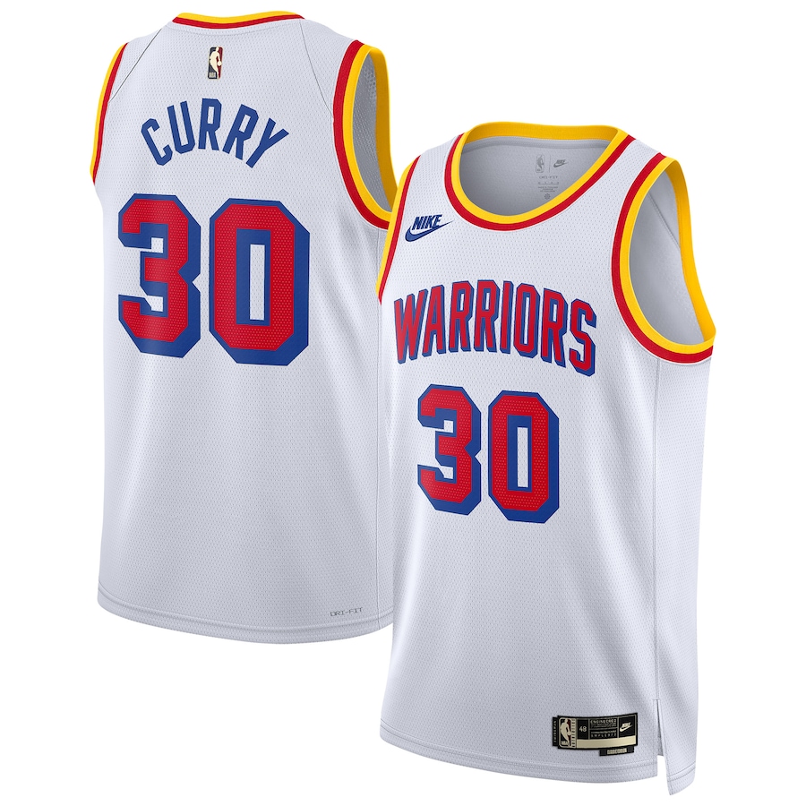 Unisex Golden State Warriors Stephen Curry Nike White 2024/25 Swingman Jersey - Classic Edition - SUjersey01