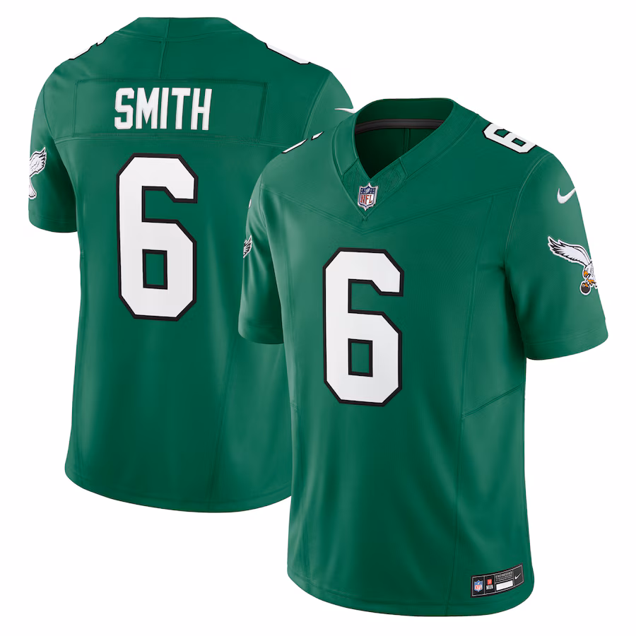 Men's Philadelphia Eagles DeVonta Smith Nike Kelly Green Vapor F.U.S.E. Limited Jersey - SUjersey01