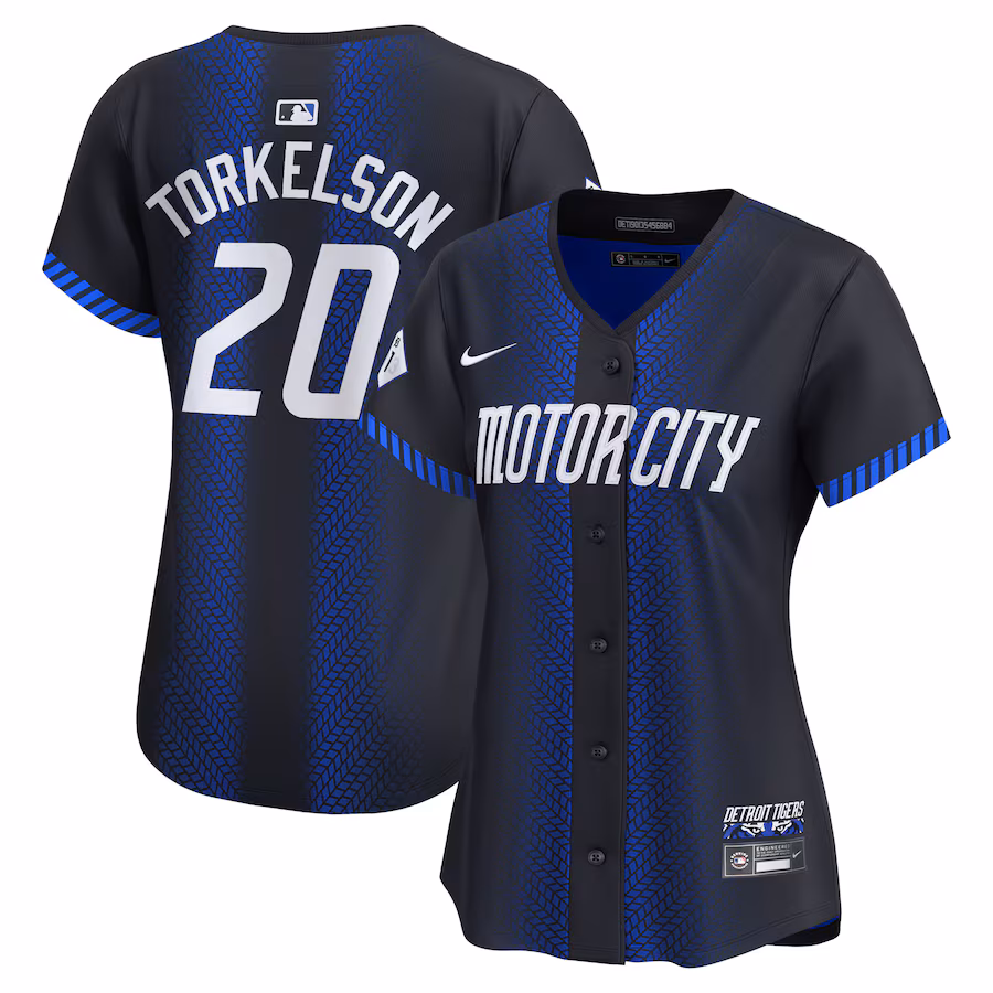 Women's Detroit Tigers Spencer Torkelson Nike Blue 2024 City Connect Limited Jersey - SUjersey01