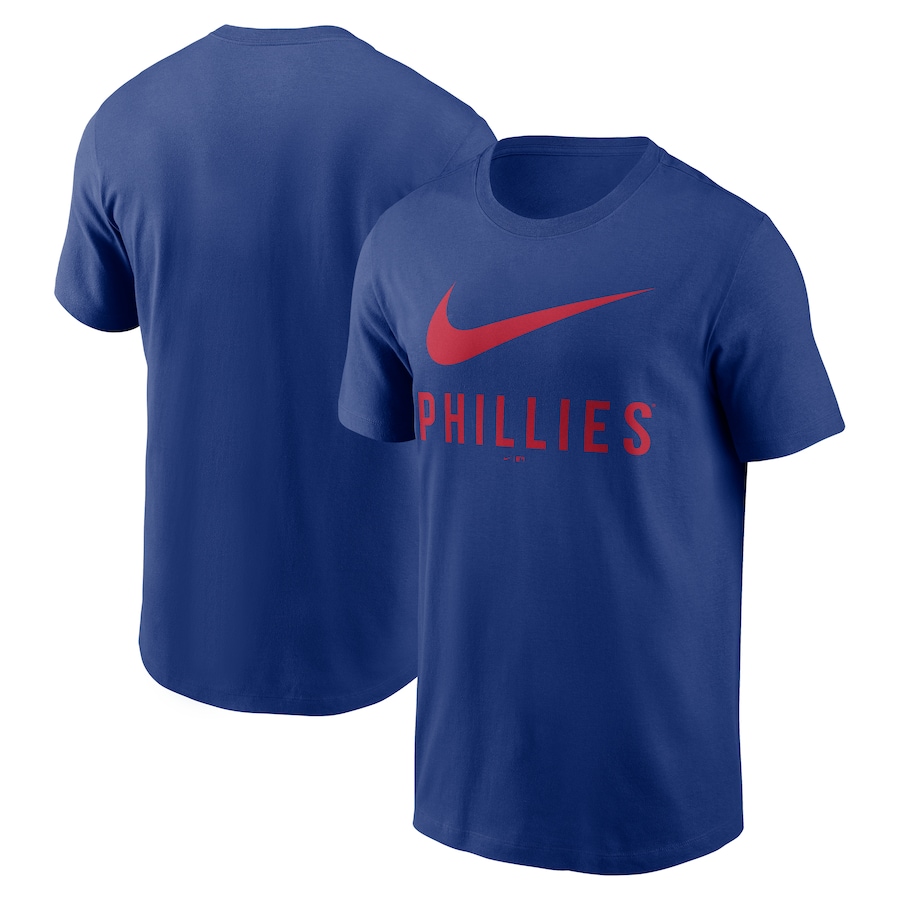 Men's Philadelphia Phillies Nike Royal Swoosh T-Shirt - SUjersey01