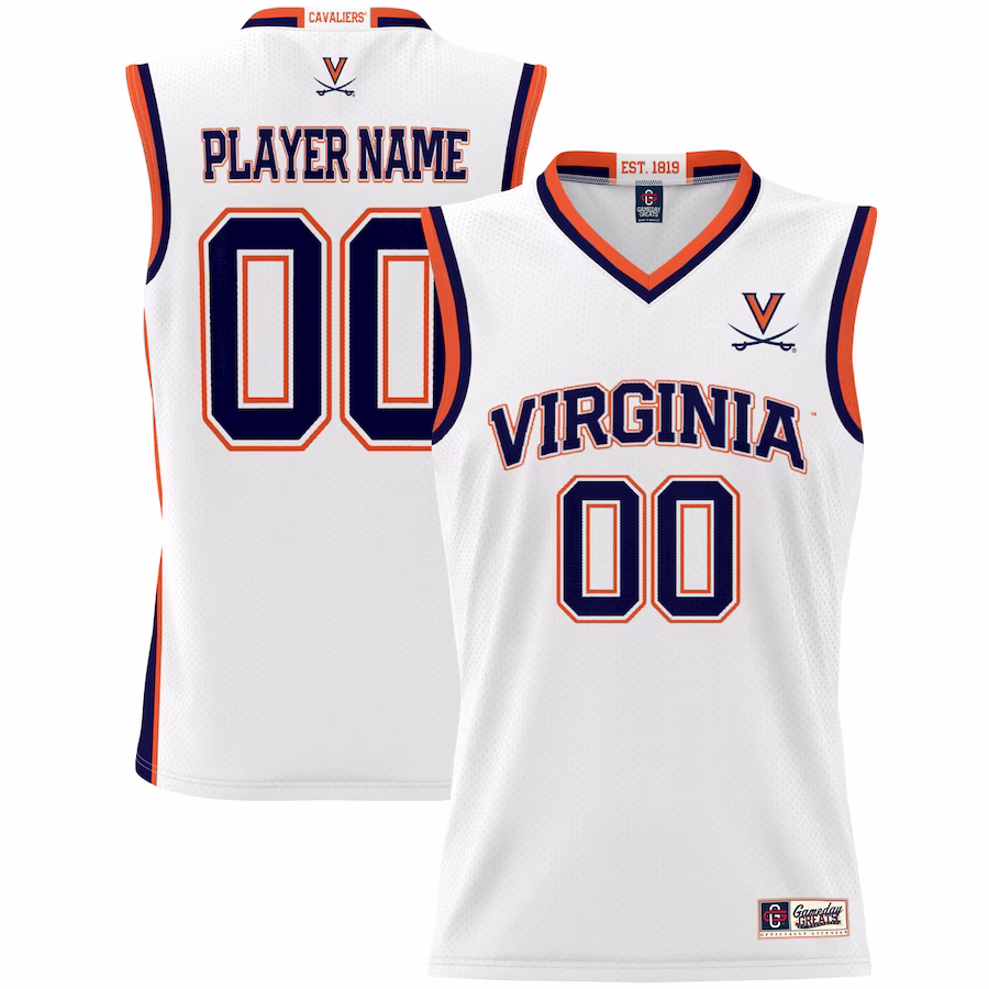 Virginia Cavaliers GameDay Greats Youth NIL Pick-A-Player Lightweight Women's Basketball Jersey - White - SUjersey01