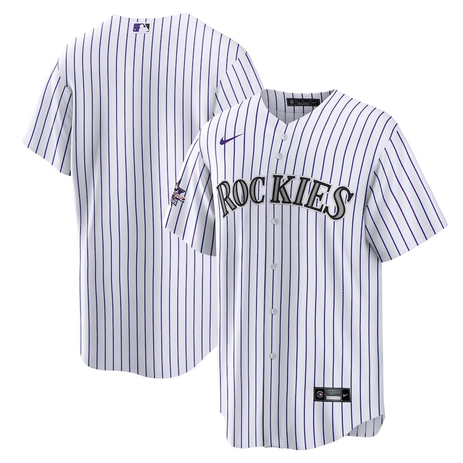 Men's Colorado Rockies Nike White 2025 MLB All-Star Game Home Replica Jersey - SUjersey01