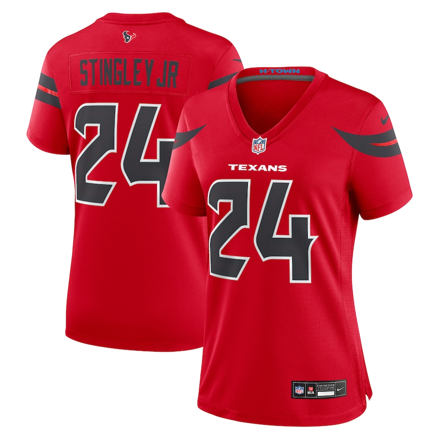 Women's Houston Texans Derek Stingley Jr. Nike Red Alternate Game Jersey - SUjersey01
