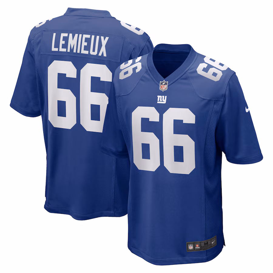 Men's New York Giants Shane Lemieux Nike Royal Game Jersey - SUjersey01