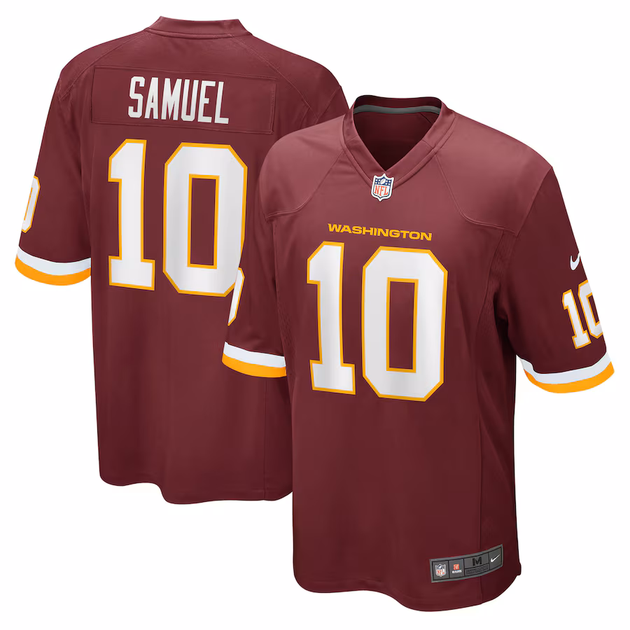 Men's Washington Football Team Curtis Samuel Nike Burgundy Game Player Jersey - SUjersey01
