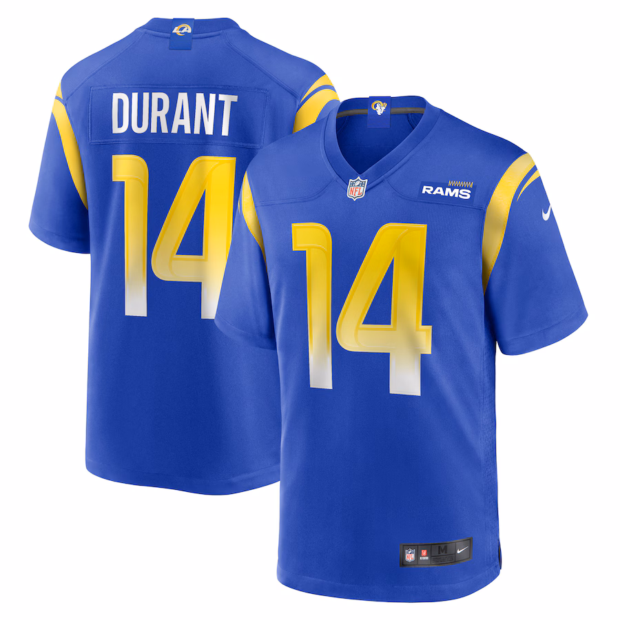 Men's Los Angeles Rams Cobie Durant Nike Royal Game Player Jersey - SUjersey01