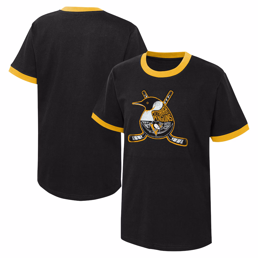 Youth Pittsburgh Penguins Black Ice City T-Shirt - SUjersey01