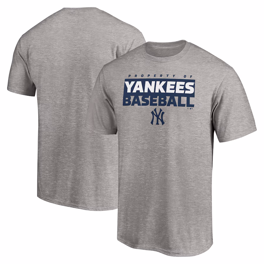 Men's New York Yankees Heather Gray Gain Ground T-Shirt - SUjersey01