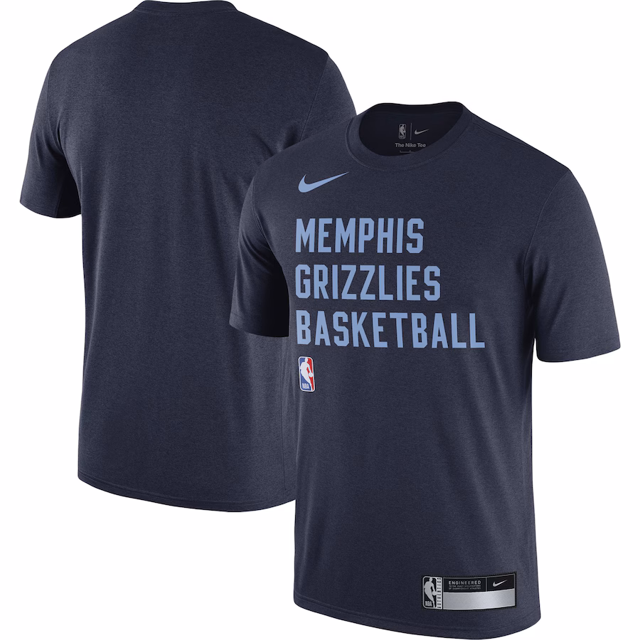 Men's Memphis Grizzlies Nike Navy 2023/24 Sideline Legend Performance Practice T-Shirt - SUjersey01