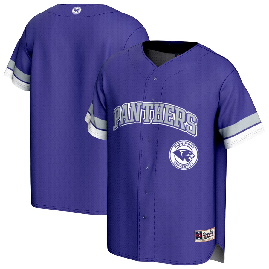 Youth GameDay Greats Purple High Point Panthers Baseball Jersey - SUjersey01