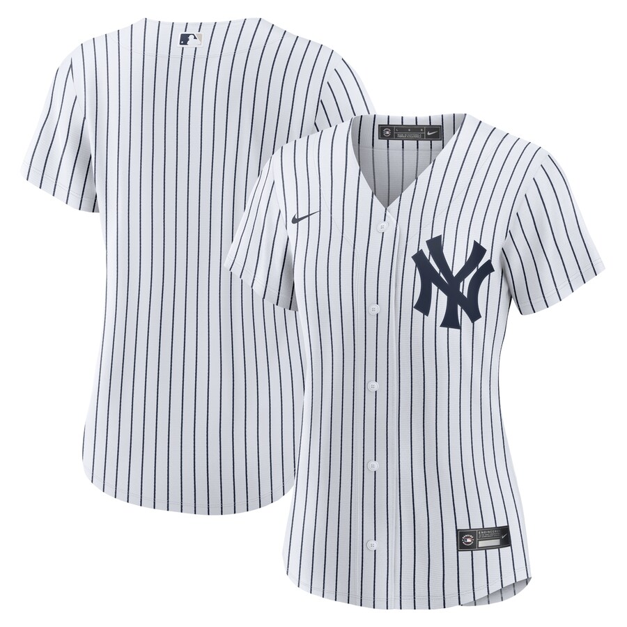 Women's New York Yankees Nike White Home Replica Team Jersey - SUjersey01