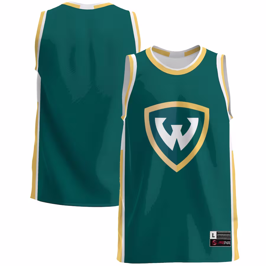 Wayne State Wildcats GameDay Greats  Lightweight Basketball Jersey - Green - SUjersey01