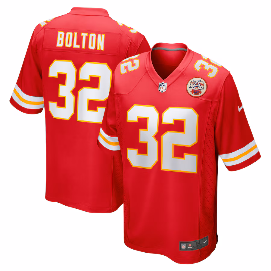 Men's Kansas City Chiefs Nick Bolton Nike Red Game Jersey - SUjersey01