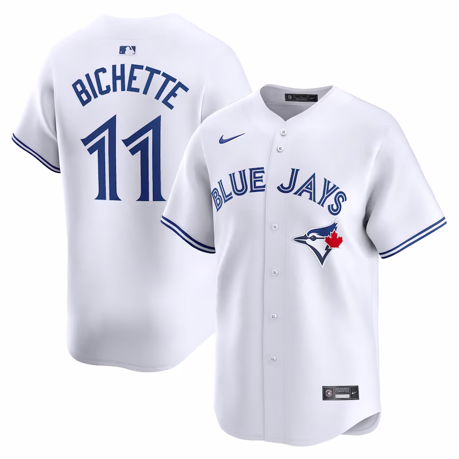 Men's Toronto Blue Jays Bo Bichette Nike White Home Limited Player Jersey - SUjersey01
