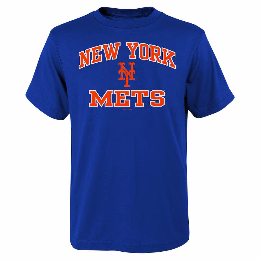 Youth New York Mets Royal Heart & Soul T-Shirt - SUjersey01