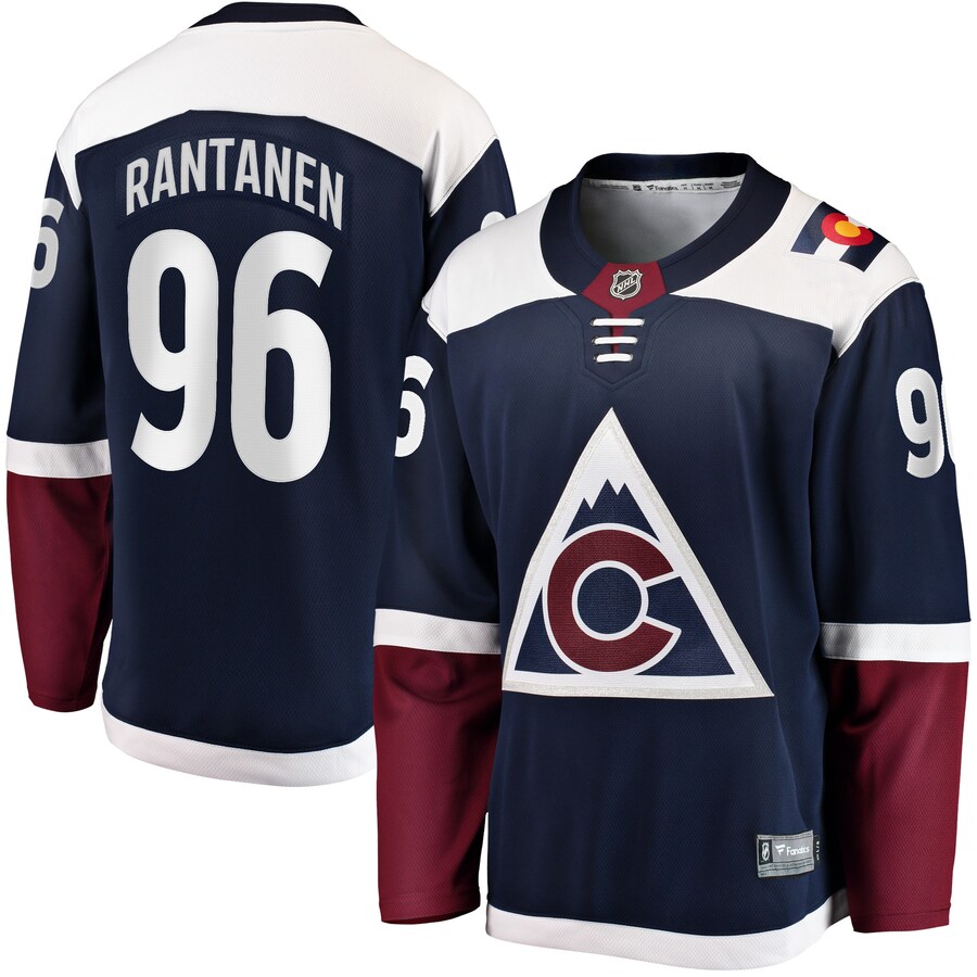 Men's Colorado Avalanche Mikko Rantanen Fanatics Branded Navy Premier Breakaway Player Jersey - SUjersey01